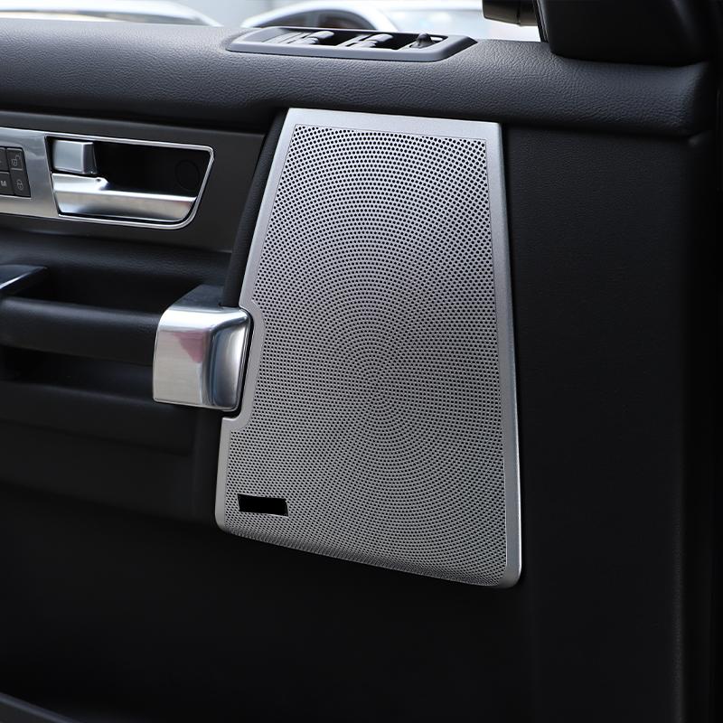 Stainless Steel Car Audio Speaker Door Loudspeaker Cover Trim For Land Rover Discovery 4 LR4 2010-2016 Interior Accessories