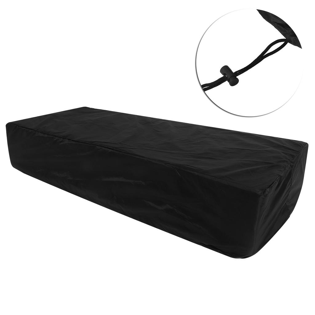 Electronic Piano Dust Cover Keyboard DustProof Waterproof Protection Cloth Household Products(Black 61 Key)