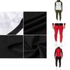 Stylish Men's Tracksuit Jogging Hoodie Coat Jacket With Zipper And Adjustable Pants Set For Activewear
