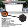 with Dust Cover Waterproof USB Connector IP67 Type C Socket Panel  Equipment Connection