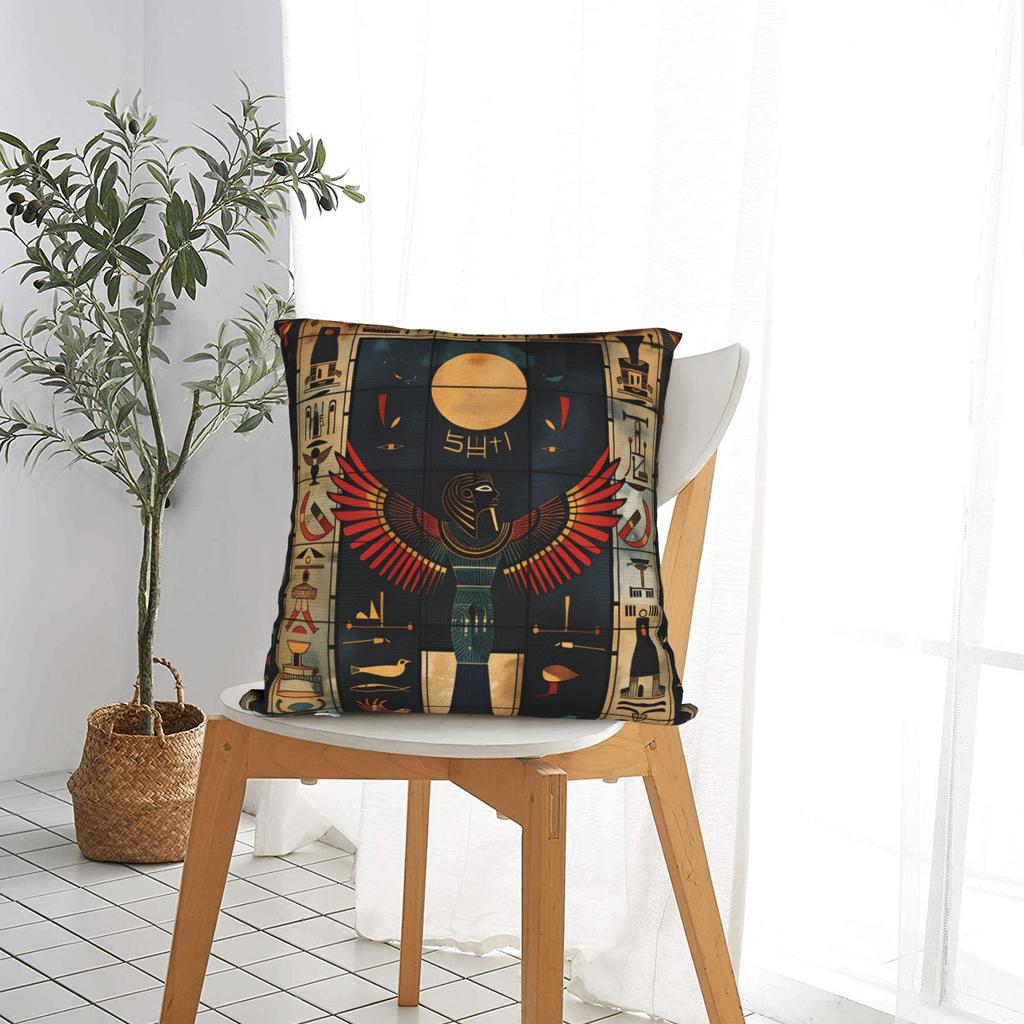 Ancient Egyptian Mysterious Pillow Cover Comfy Cushion Cover Retro Trendy Pillow Case For Wedding Party Home Decor