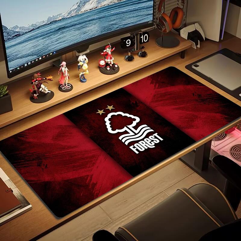 Nottingham Forest FC Mouse Pad Large Gaming Table Cushion Non-slip Laptop Tablet Big Mousepad XXL Mat Mini PC Playmat With Lock Edge_xia