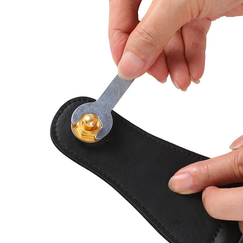 Guitar Strap Lock Metal Anti-Slip Buckle for Folk or Electric Guitar