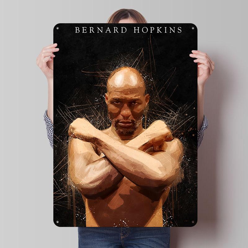 Bernard Hopkins Boxer Metal Posters Custom Vintage Metal Signs Wall Art Tin Plaque for Man Cave Modern Home Decoration Luxury