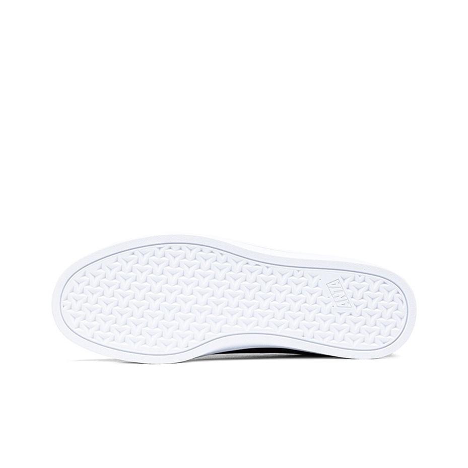 Anta Synthetic Leather Non-Slip Wear-Resistant Low-Top Sneakers Men Sneakers Black 912028003-1