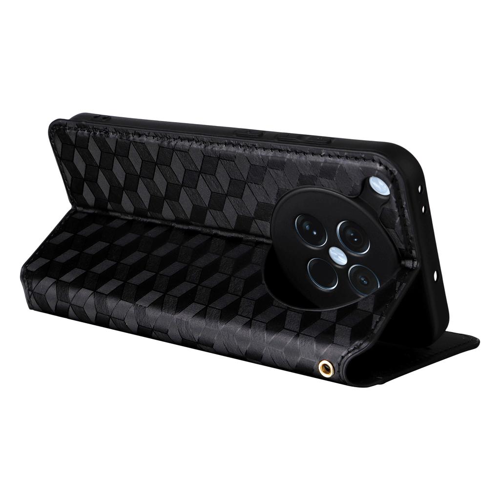 For Oppo Find X8s 5G Case Wallet Rhombus Imprinted Leather Phone Cover