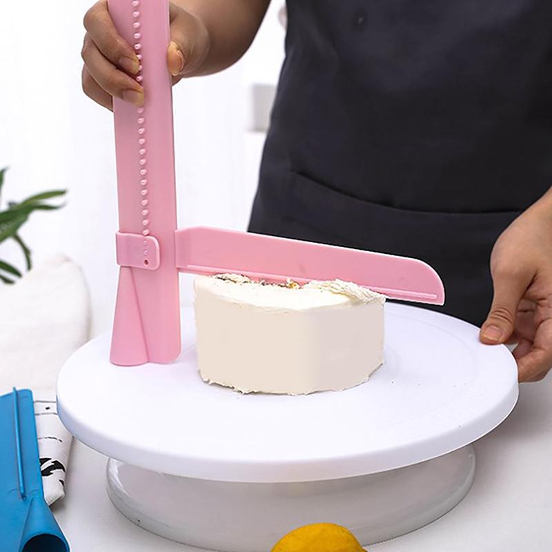 Cake Scraper Convenient Adjustable Fondant Spatulas Cake Edge Smoother Cream Decorating Diy Bakeware Tableware Kitchen Cake Tool