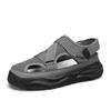Men's Anti Slip Wear-resistant Fashionable Sports Sandals Thick Soled Breathable Mesh Perforated Shoes Men's Shoes Trendy Shoes