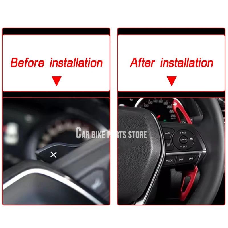 1 Pair For Toyota Camry/Corolla/RAV4/Avalon Aluminum Interior Car Steering Wheel Paddle Shifter Extension Accessories Gear Shift