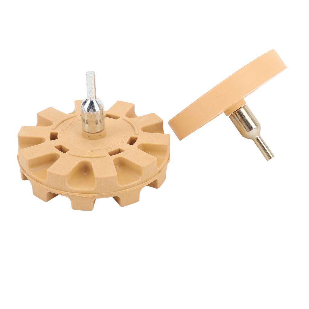 Decal Remover Eraser Wheel Efficient Use Rubber Eraser Wheel with Drill Adapter for Car Emblem Pinstripe Graphics
