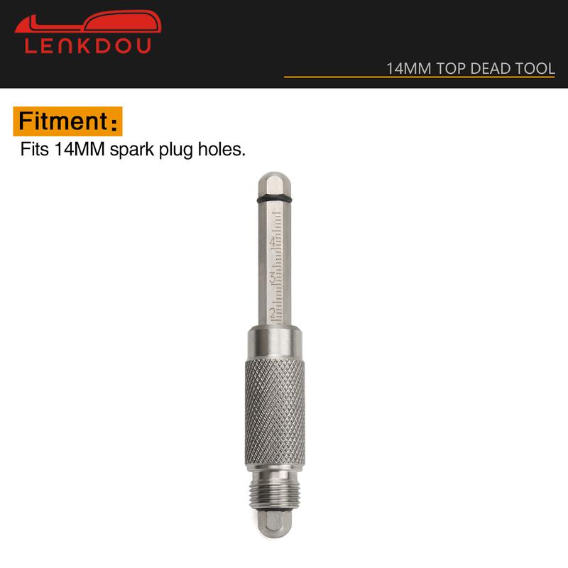 304 stainless steel Top Dead Center TDC Tool 14 MM Timing Gauge Fit for 14MM spark plug holes