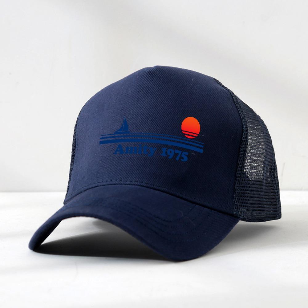Amity 1975 Jaws Baseball Cap Men Creativity Sports Mesh breathable Trucker Hat Adjustable Snapback Hats