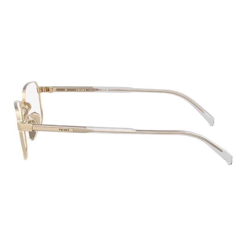 Prada optical glasses Fashionable business design, plate and metal, square, glasses, same style for men Light gold 55 original box original bag