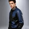 Men's splicing locomotive clothing spring and autumn new men's leather clothing cycling racing clothing lapel PU leather jacket jacket
