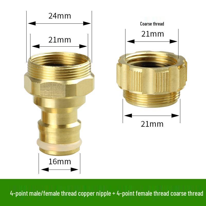 4-Punkt Schnellkupplungs-Gartenschlauch-Wasserverbinder und Düsenset
