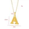 Stainless Steel Initial Necklaces For Women Men Gold Color Letter Necklace Pendant Jewelry Male Female Neck Chain Birthday Gift
