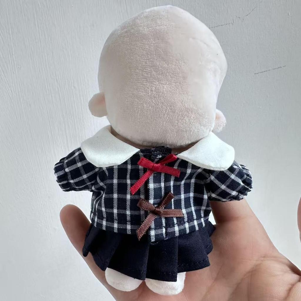 G.triger Plush Toy Clothes, Little After-School Series, School Style, for 10cm Plush Toys, Uniform Set, Checkered Pattern, 3 Colors, Perfect for Fan