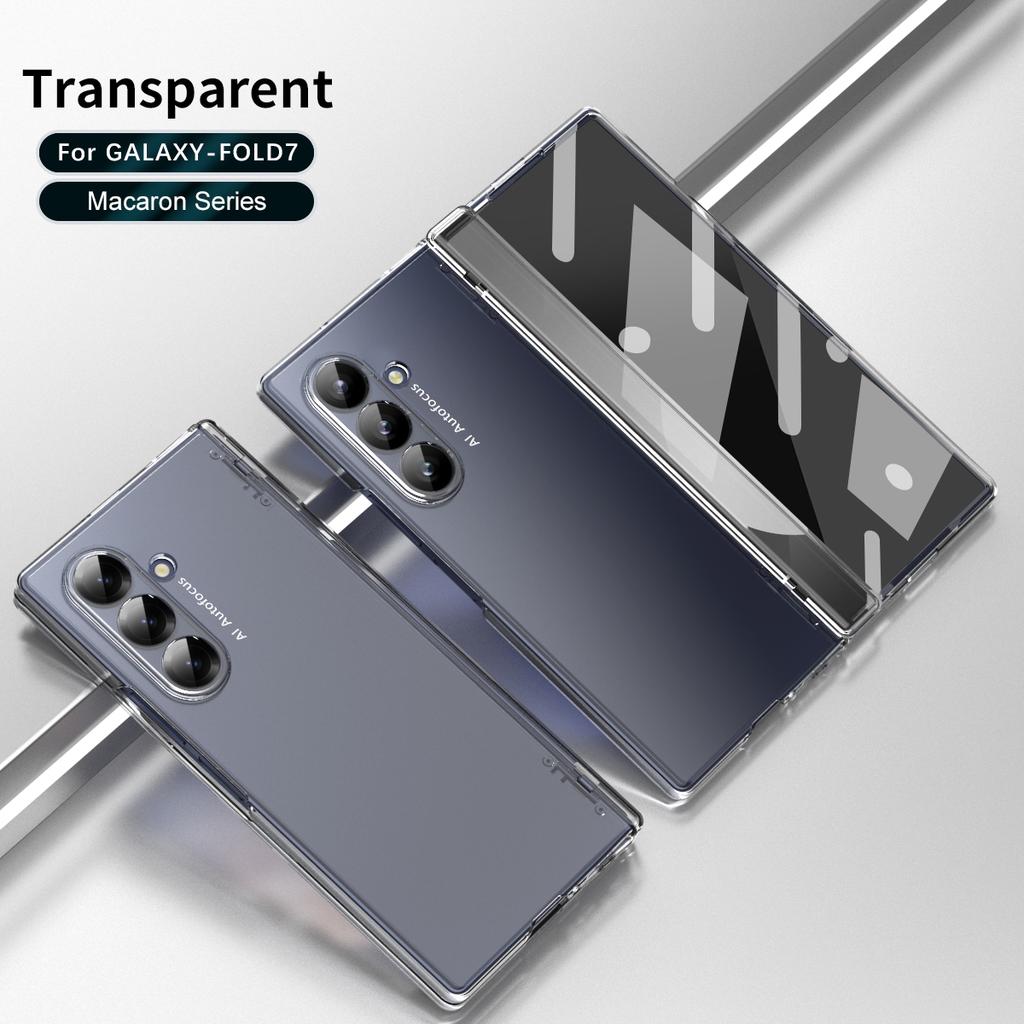 Per Samsung Galaxy Z Fold 7 6 6 Sottile 5 4 3 Slot Penna Cerniera Integrato Vetro Temperato Pellicola Anteriore Anti-Impronte Digitali Custodia per Telefono