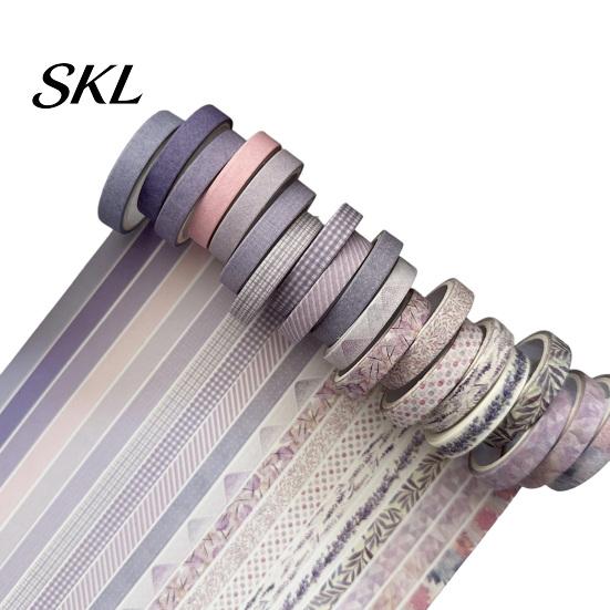 Translucent Washi Tape 20 Rolls Vintage Set, Retro Patterns Decorative Masking Tapes Japanese Paper for Arts, DIY Crafts, Journals, Planners,