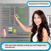 Dry Erases Board Acrylic Magnetic Meal Planner Weekly Calendar with 6 Colors Markers Menu Board for Refrigerator