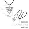 Collier pendentif renard viking Mode Rétro Cordon de cuir Chaîne de pull Bijoux Pour Hommes et Femmes