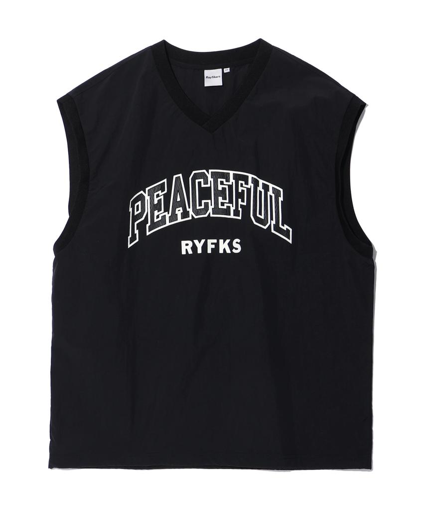 RAYFIKERS Peaceful Sleeveless T-Shirt Black (Mp2Tu230-076)