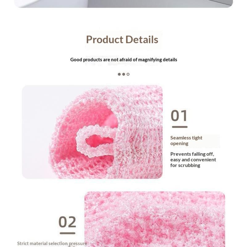 Exfoliating Bath Gloves Soft Massage Shower Gloves For Deep Cleansing & Dead Skin Removal