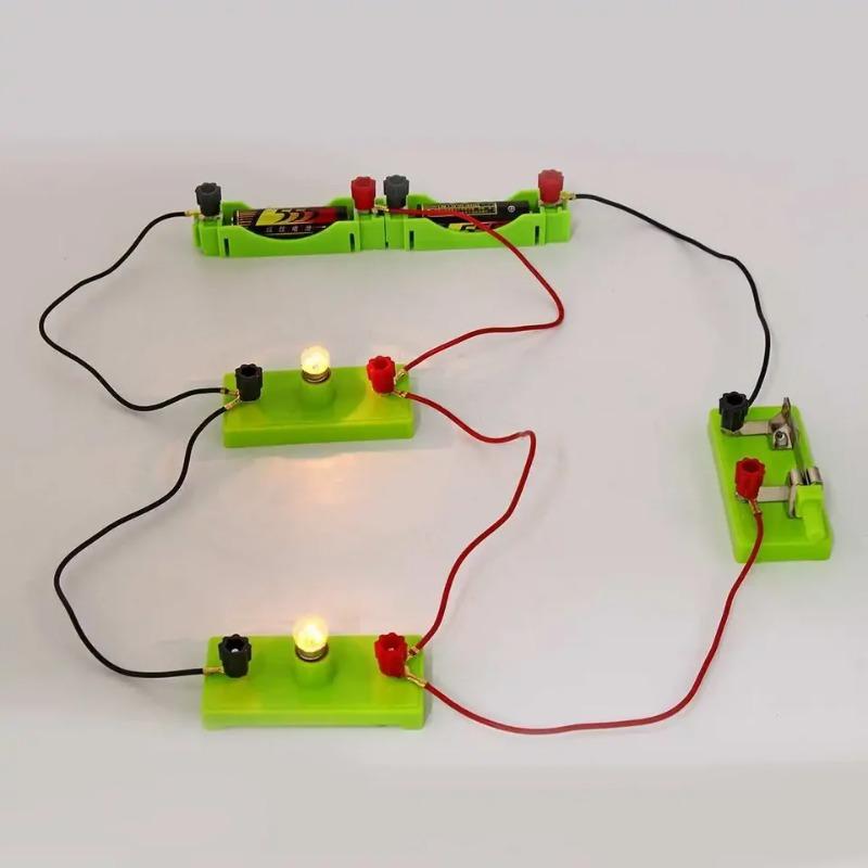 DIY Electric Circuit Science Toy for Kids Hands-On Basic Circuit Electricity Learning Kit Physics Experiment Toys for Children