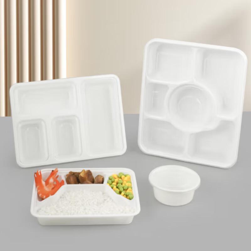 Einweg-Mehrfachfach-Lunchbox-Set