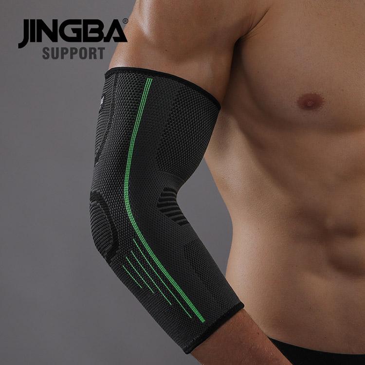 

ПОДДЕРЖКА JINGBA, 1 шт., компрессионный эластичный нейлоновый баскетбольный налокотник, защита, волейбольная повязка, налокотники, дропшиппинг S-M