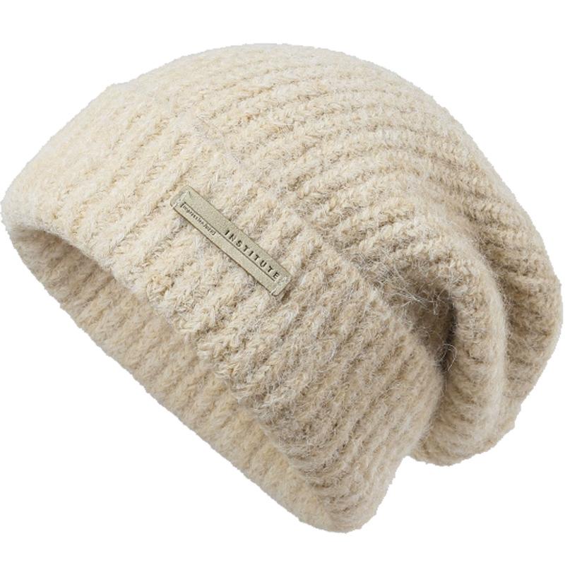 Including Wool, Autumn and Winter, Yarn Pile Hat, Big Head Circumference, Versatile, Gray Cold Hat, Warm Hat, Couple Gift, Ear Protection Knitted Hat