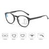 Round Frame Progressive Glasses Men Ultralight HD Multifocal Reading Glasses Ladies Women Blue Light Blocking Presbyopia Eyewear