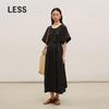 A-Line Loose Cotton Short Sleeve Dress