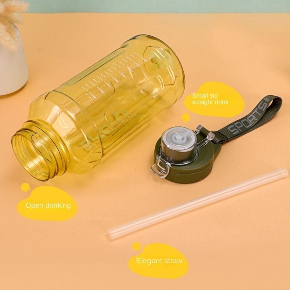 Straw Sports Water Cup 850/1300ml Fitness Drinking Bottle Fitness Water Bottle Travel