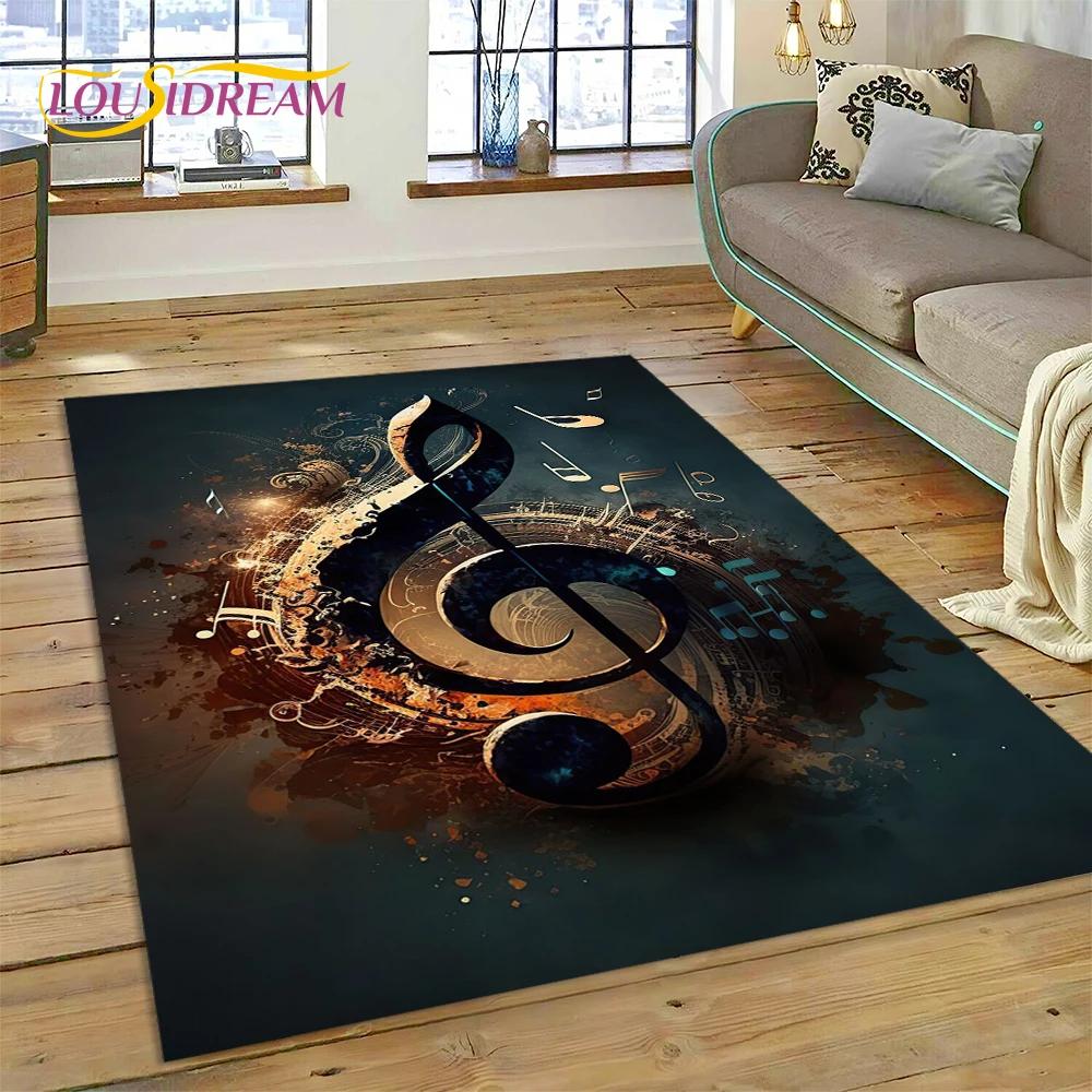 Kolorowa nuta nuta kreskówka dywan dywan dla domu salon sypialnia Sofa wycieraczka Decor, dywanik dla dzieci mata antypoślizgowa