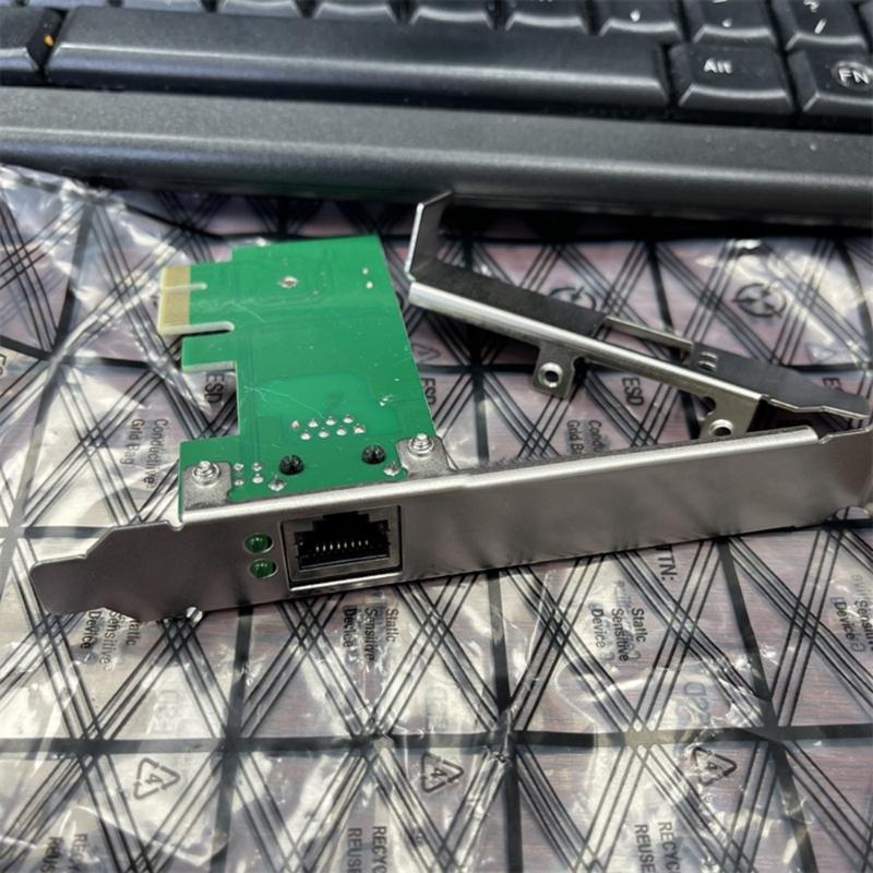 Gigabit PCIe Ethernet Networking Card RTL8111H Chip RJ45 LAN Port PCIe X1 Installation Networking Card 10/100/1000Mbps