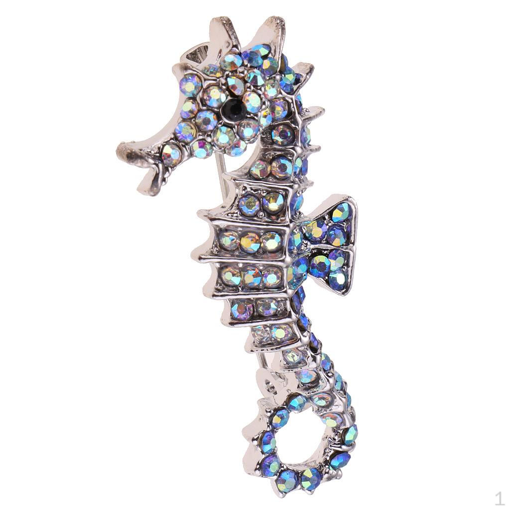 

Seahorse Animal Brooch Pin Ornament синій