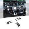 Interior Steering Wheel Molding Cover Trim for Ford Mustang 2009-13 Carbon Fiber