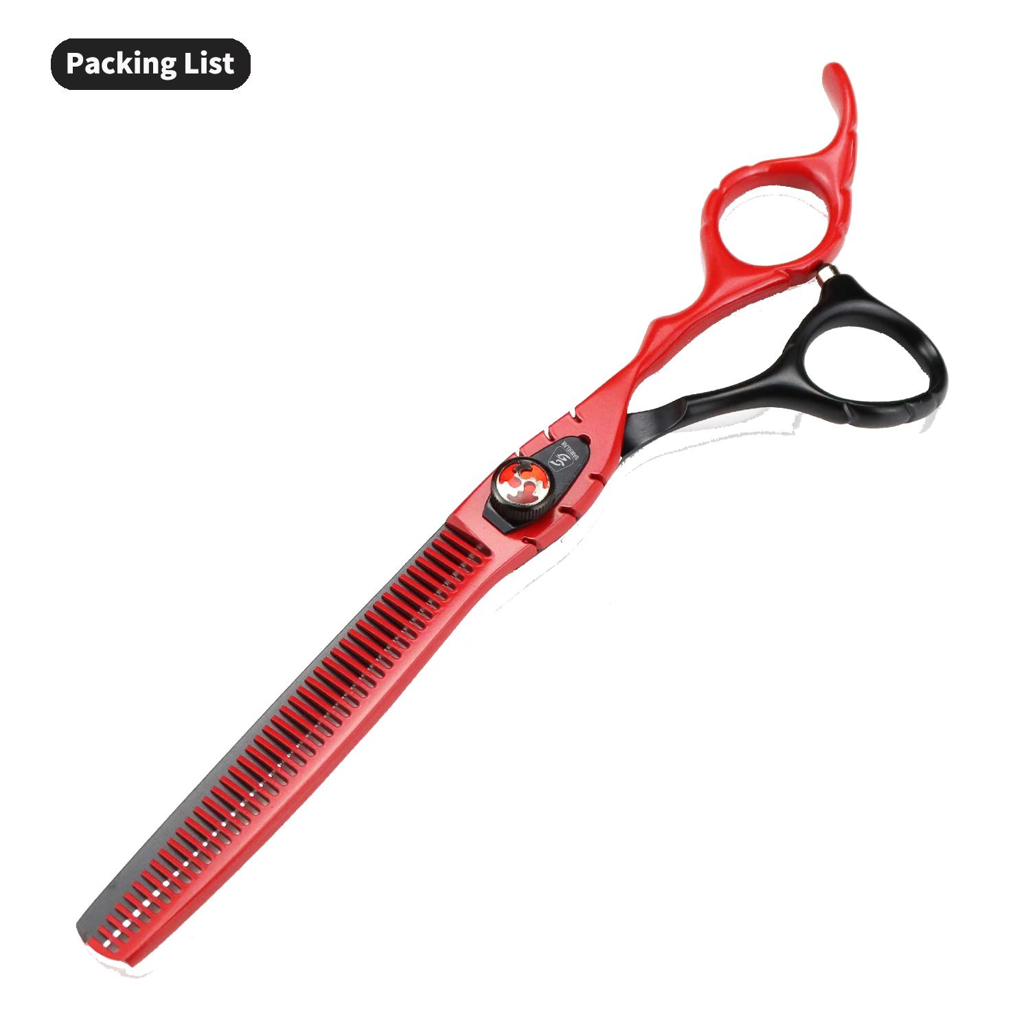 

Sangelar 7 дюймов красные ножницы для волос профессиональные парикмахерские ножницы большие парикмахерские инструменты режущие филировочные ножницы 7 Thinning красный