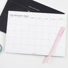 Cross-border English Monthly and Weekly Planner with Tearable Sticky Notes - Large Self-Fill Notebook