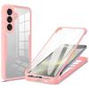 For Samsung Galaxy S25 FE Case Acrylic+TPU Clear Phone Cover with PET Screen Film