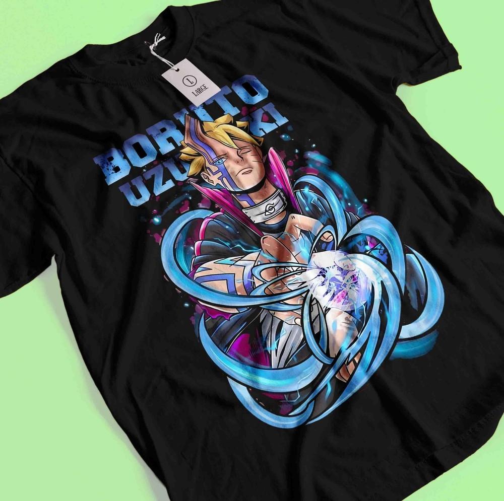 

Boruto Uzumaki T-Shirt Sarada Shirt Naruto Tshirt Kawaki Itachi Kakachi Sasuke L