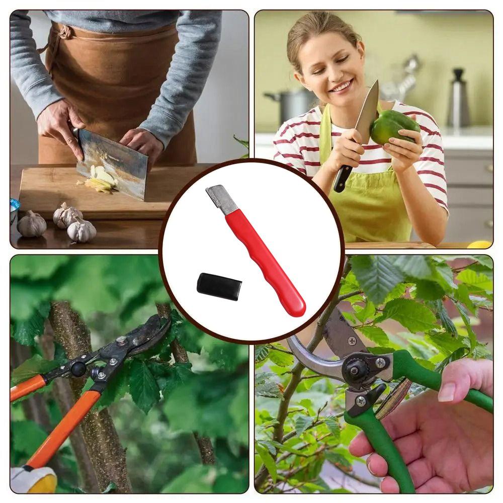 Portable Garden Shear Sharpening Stone Outdoor Outdoor Scissors Sharpener Drills Axes