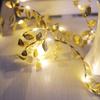LED Willow Leaf & Cherry Blossom String Lights - Waterproof Decorative Lighting for Bedroom & Outdoor Spaces