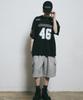 BUNKERBUSTER Mesh Rugby Jersey V-Neck Short Sleeve Tee Mq2Tu259_Black