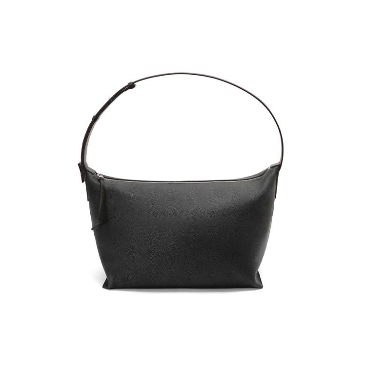 

Loewe Cubi Zipper Closure Grain Leather Lunch Box Clutch Shoulder Bag Men bags Black B906K08X01-1100 Basic Set (Bag+Dust Bag)