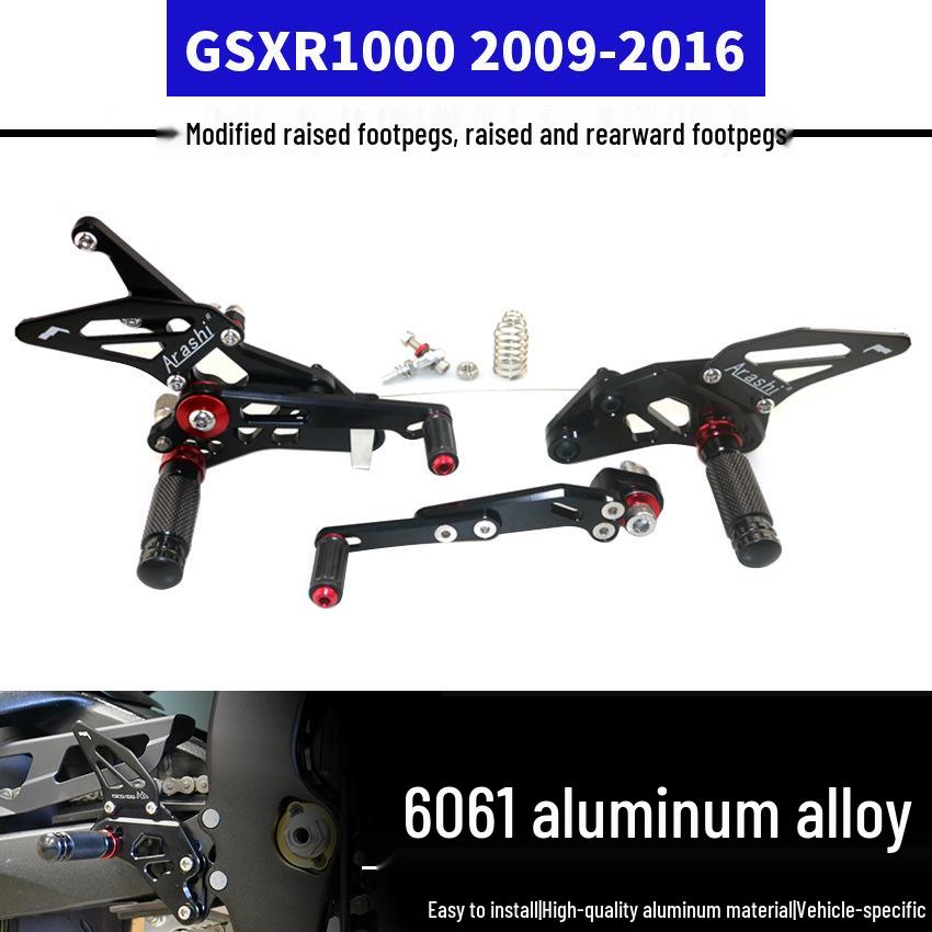 

Suzuki GSXR1000 (2009-2016) Competition-Style Raised Footpegs Assembly Black