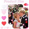 5000Pcs Heart Shaped Paper Confetti Bulk Pack Red Pink Mixed Valentine Hearts for Wedding Engagement Anniversary Party Decorations Table Scatter