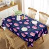 Floral Tablecloth Rectangular Floral Plant Natural Landscape Decor Tablecloth Decorations for Home Kitchen Dining Room Banquet