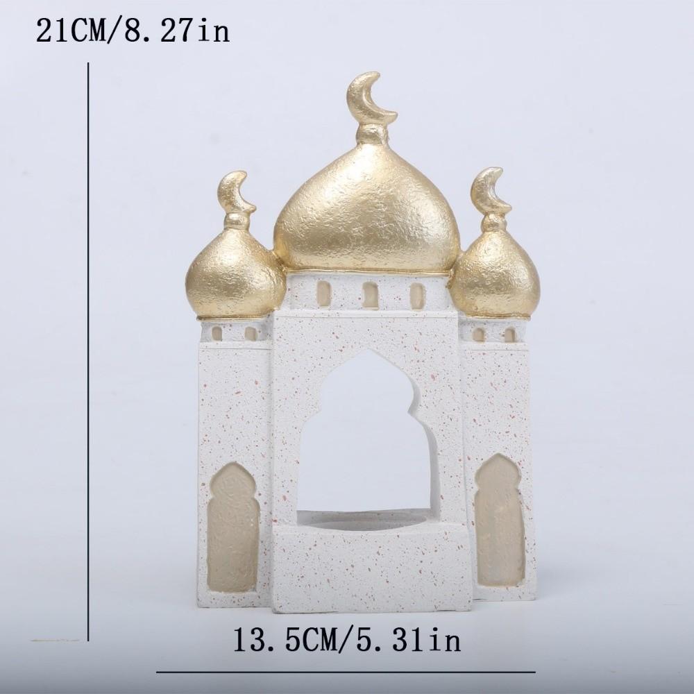 Middle Eastern Style Mosque Islamic Desktop Ornament Kaaba Dome Decorative Crafts Table Decor